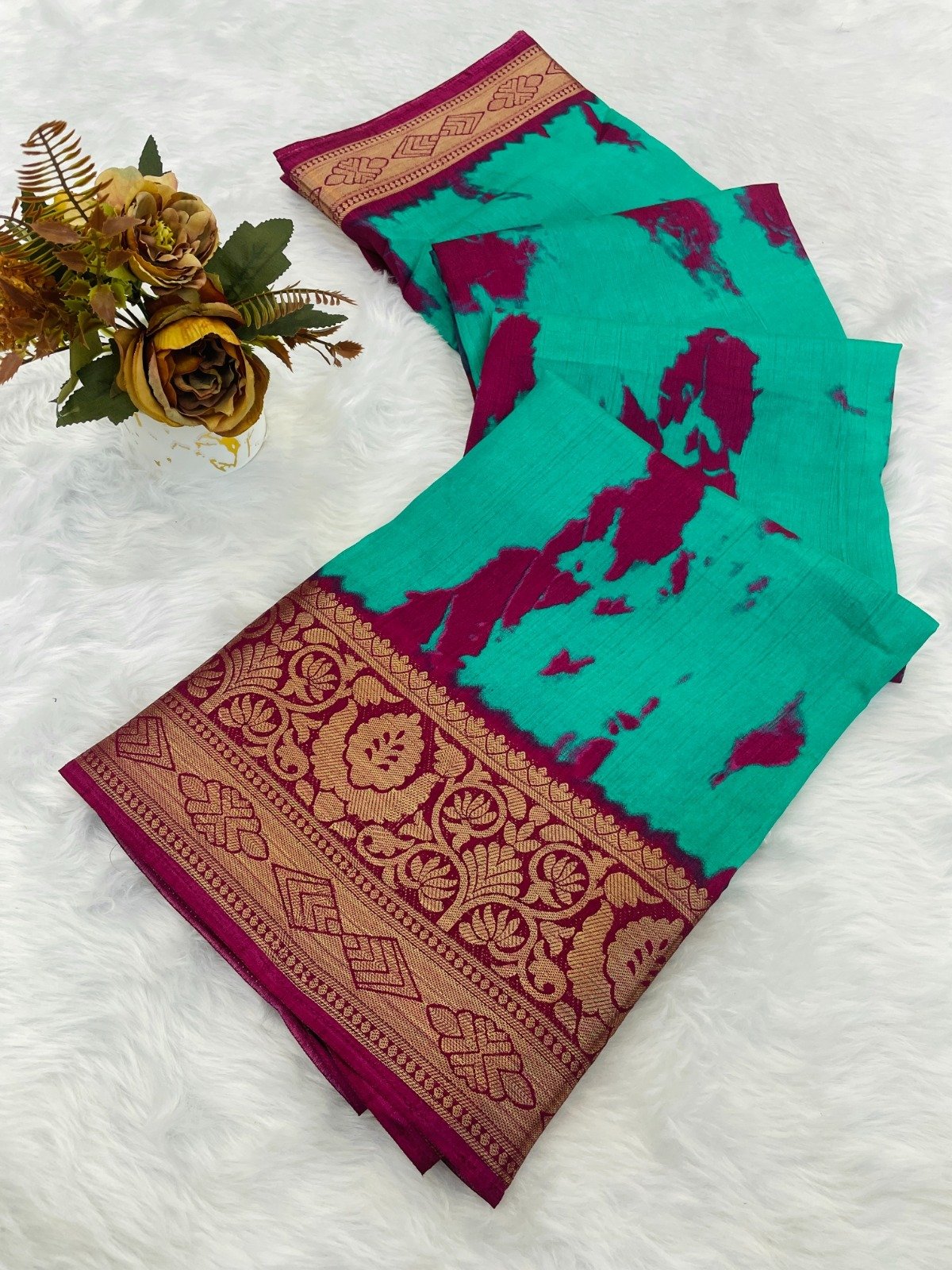 Designer Freehand Saree 7